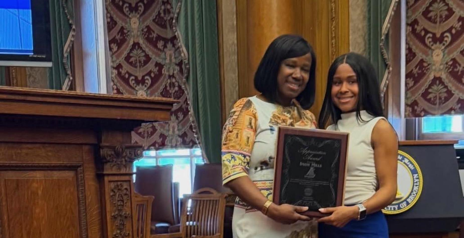 Teacher Appreciation Imani M and Principal Brown