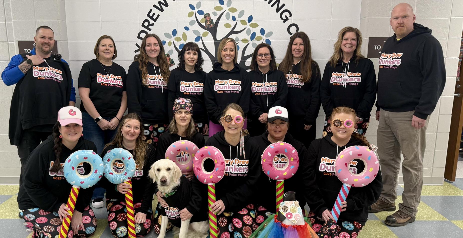 Mary Drew Dunkers Polar Plunge Team