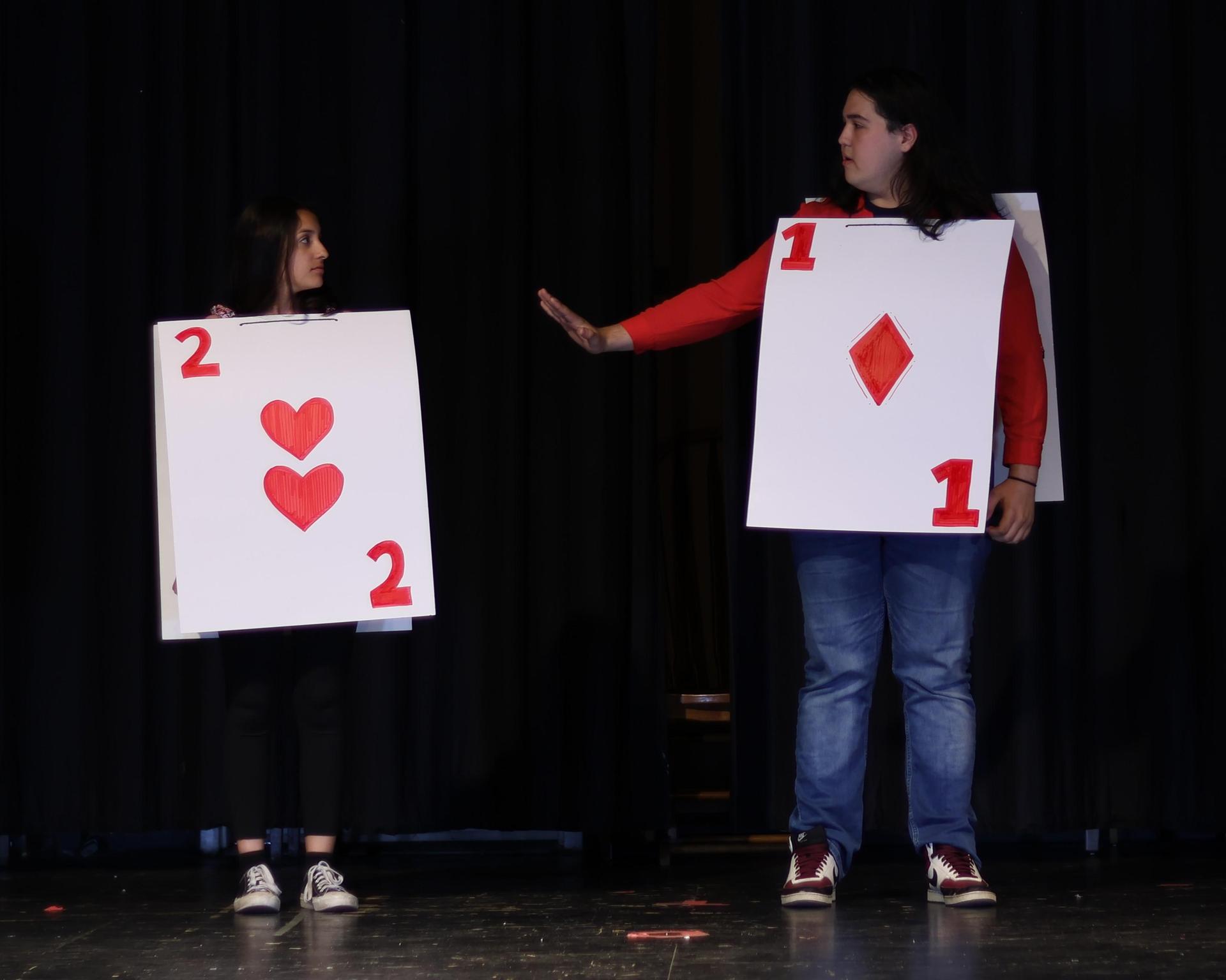 cast members at rehearsal