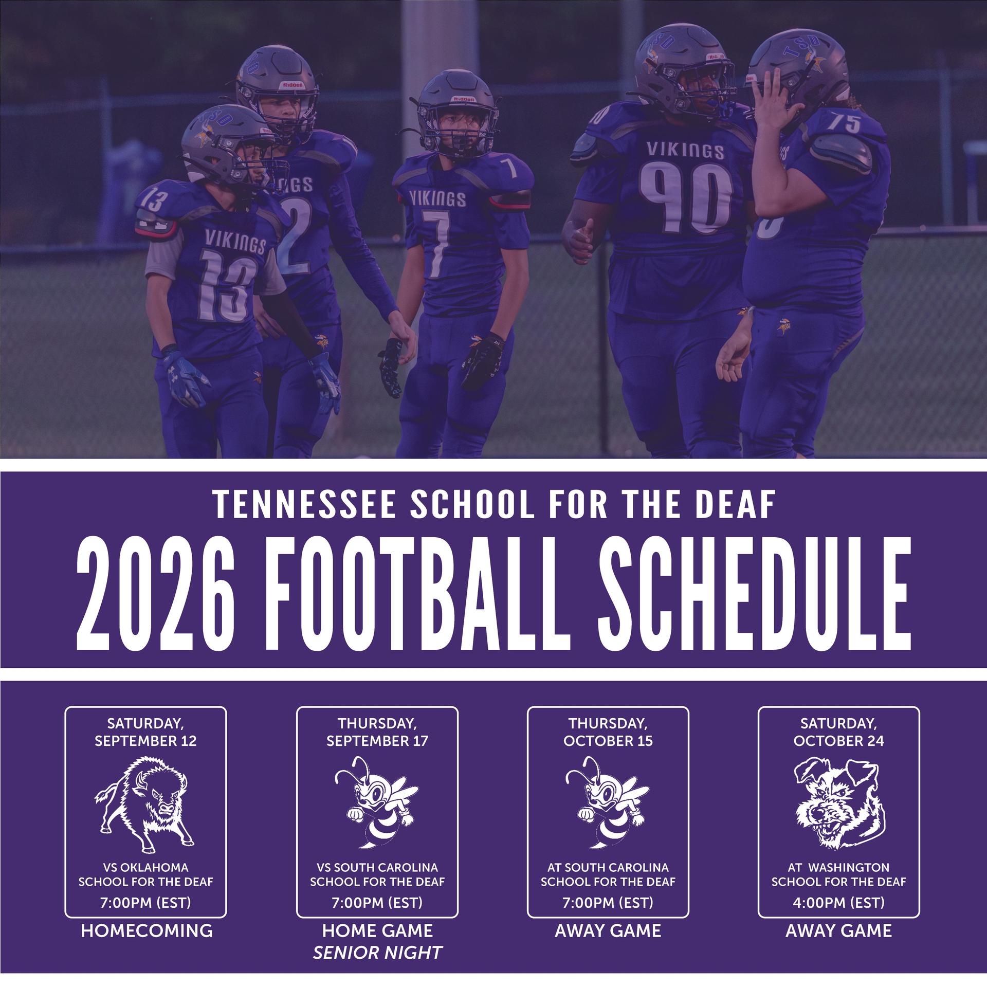 2026-2027 Football Schedule