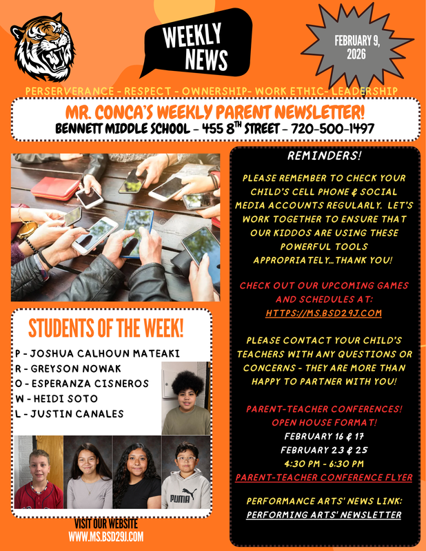 Weekly Parent Newsletter English