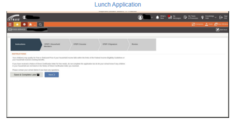Lunch Application