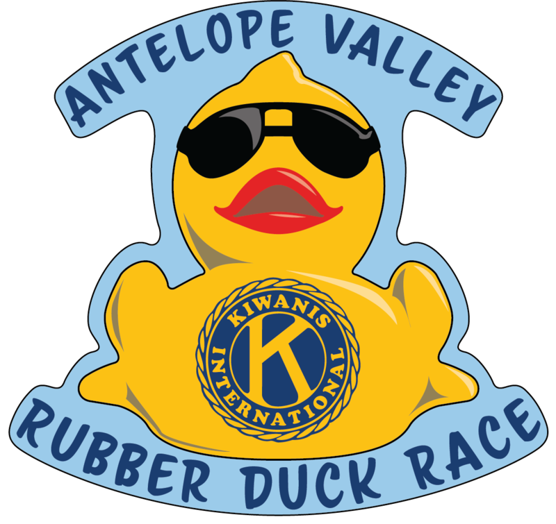 Annual AV Duck Race Kiwanis logo duck
