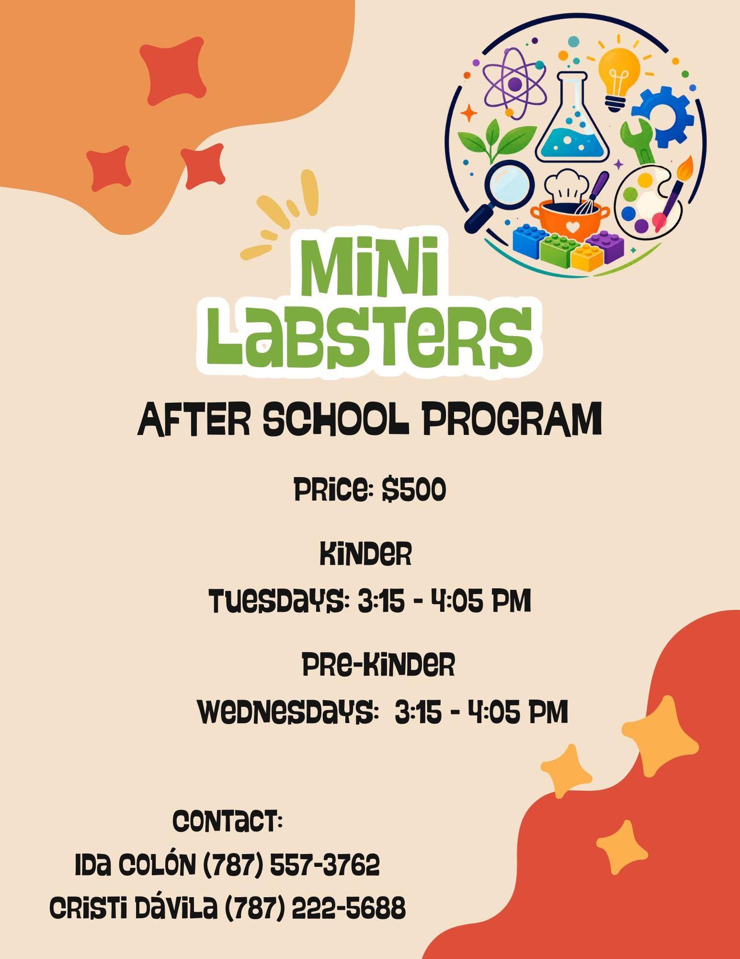 Mini Labsters 2026-27