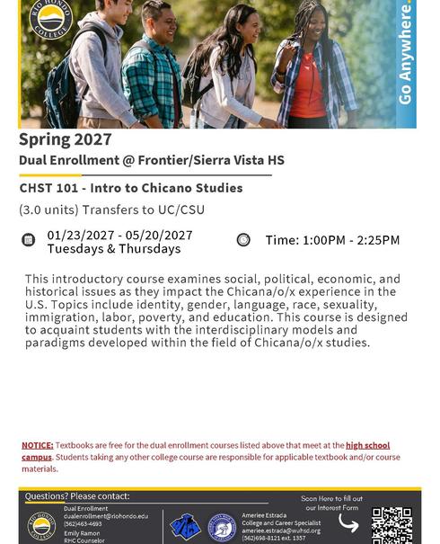 Spring Dual Enrollment at Rio Hondo