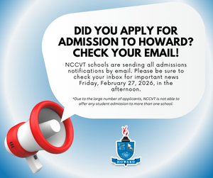 Did you apply for admission to Howard - check your email
