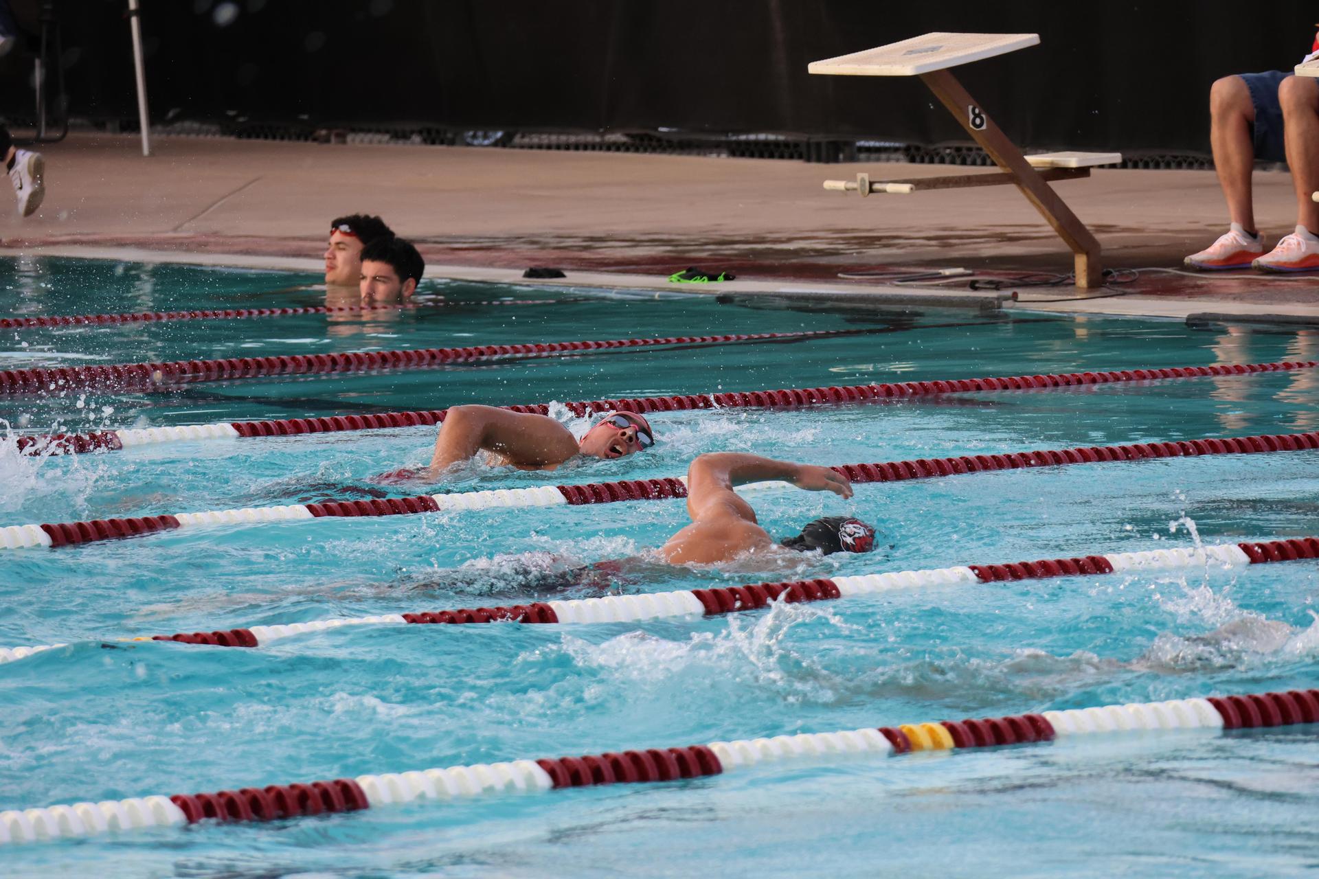 Ross Munoz swimming