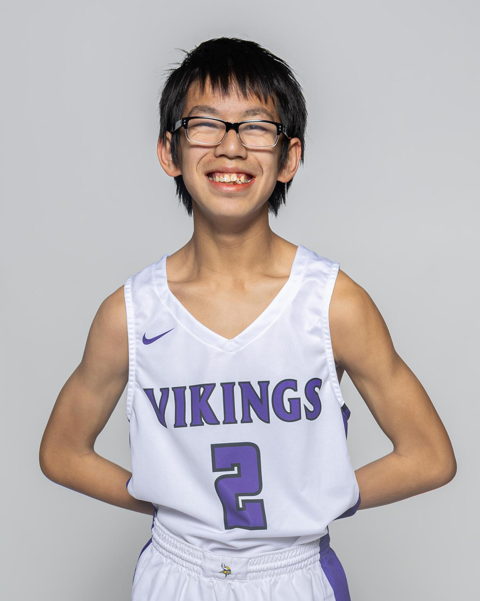 Male player number 2 posting for the roster