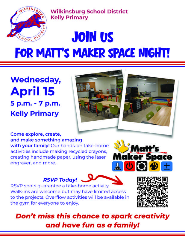 Matt's Maker Space Night Flyer