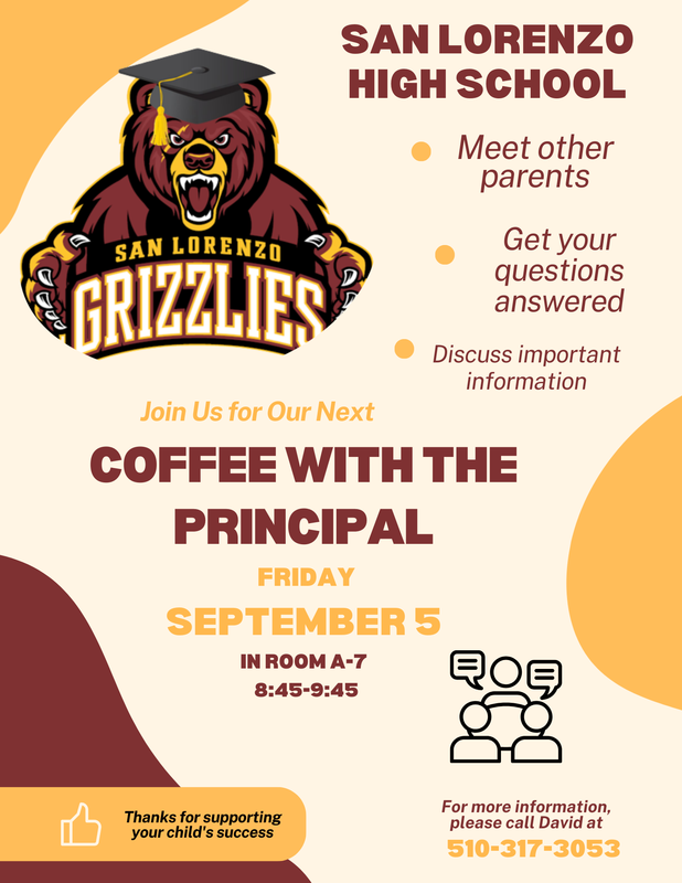 Coffee with the principal