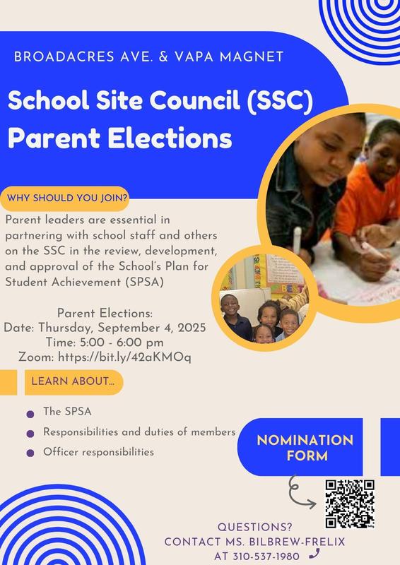 School Site Council (SSC) Parent Elections