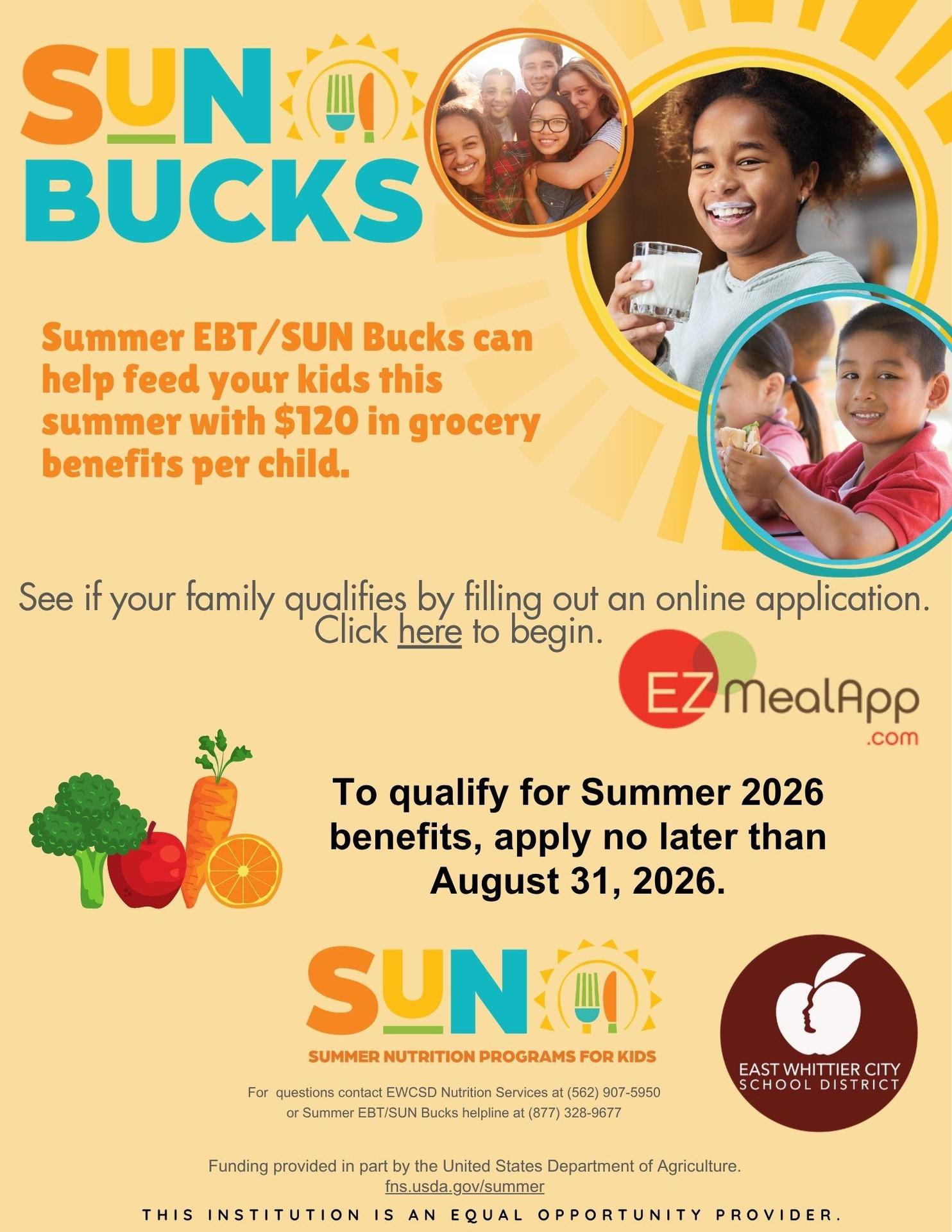 SUN Bucks Flyer 2026