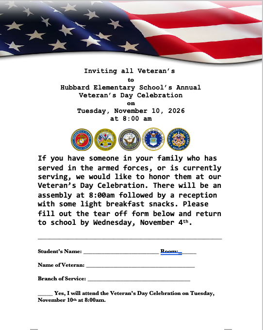 Veteran's Day Celebration