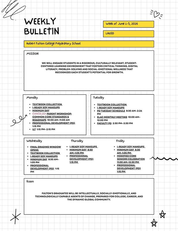 Weekly Bulletin