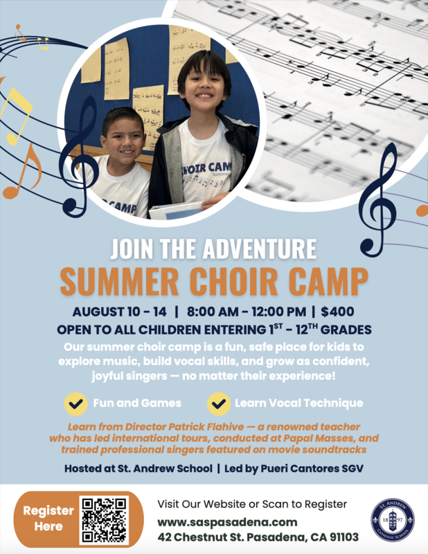 Summer Choir Camp with Mr. Flahive Featured Photo
