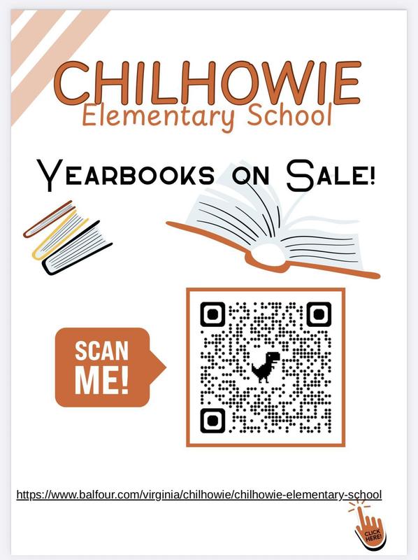 Yearbook order flyer with QR code and link