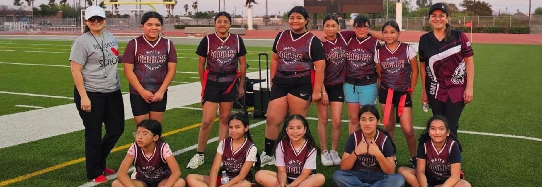 girls flag football team