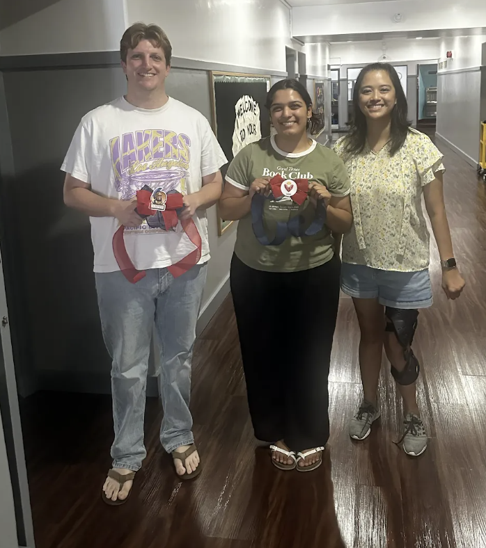three teachers in a row