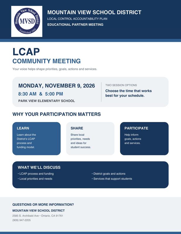 LCAP Community Meeting