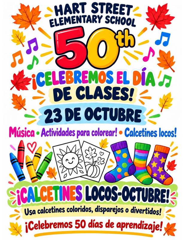 ¡Este viernes 23 de octubre celebraremos nuestro día número 50 de clases!