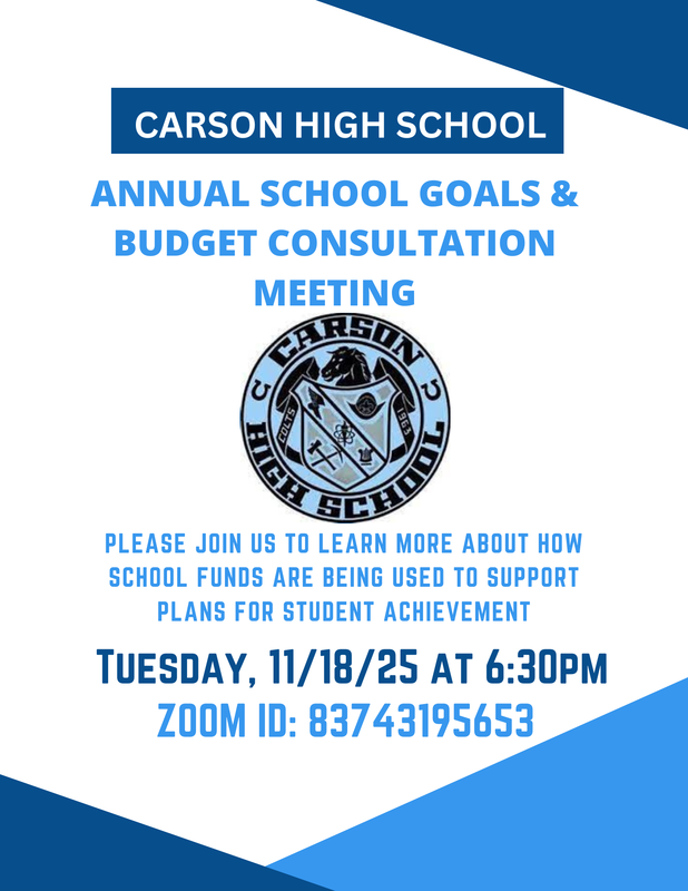 Annual School Goals & Budget Consultation Meeting 11/18/25 6:30pm