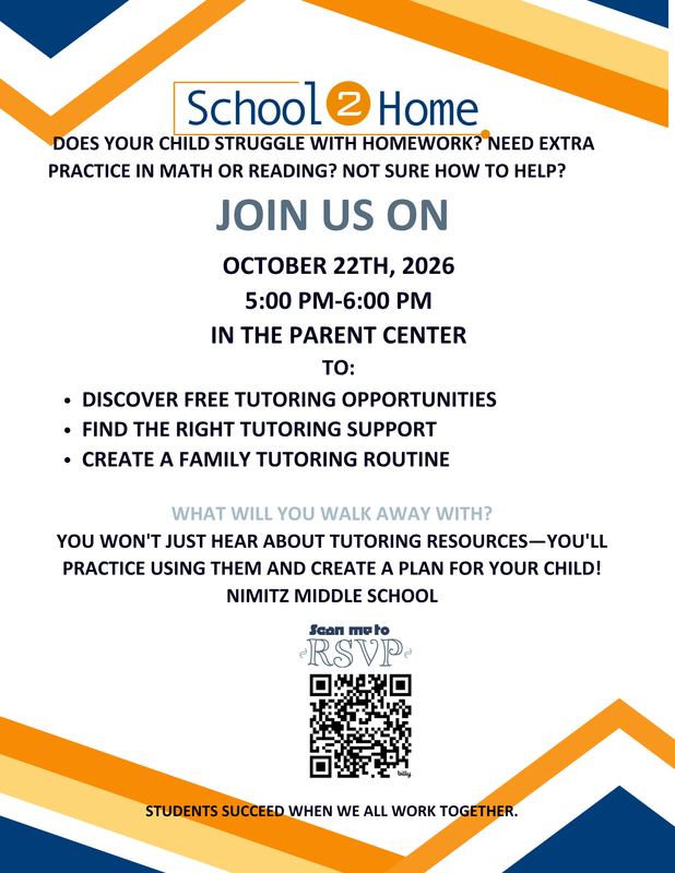 School2Home Workshops/Tallers on Parent Conference Night 10/22: Tutoring Workshops Featured Photo
