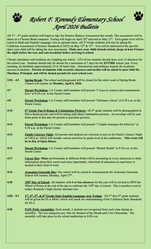 April 2026 Monthly Bulletin