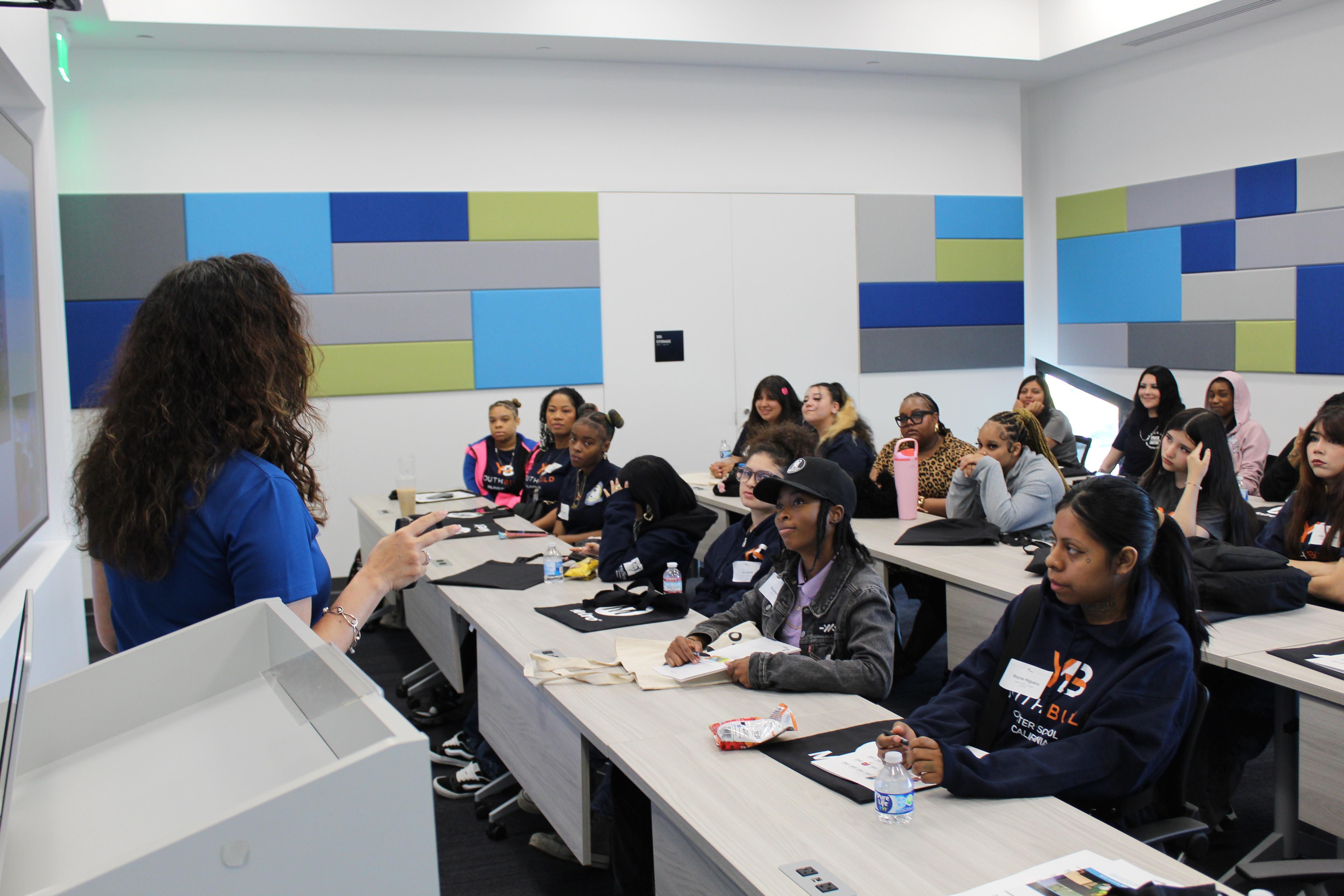 Students at a Metro Women in Construction Careers event