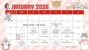 January 2026 Calendar updated