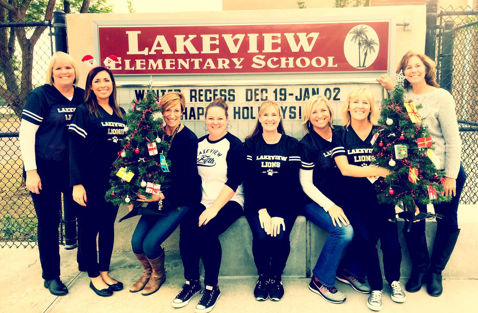 Lakeview staff supporting Samuel's Trees charity