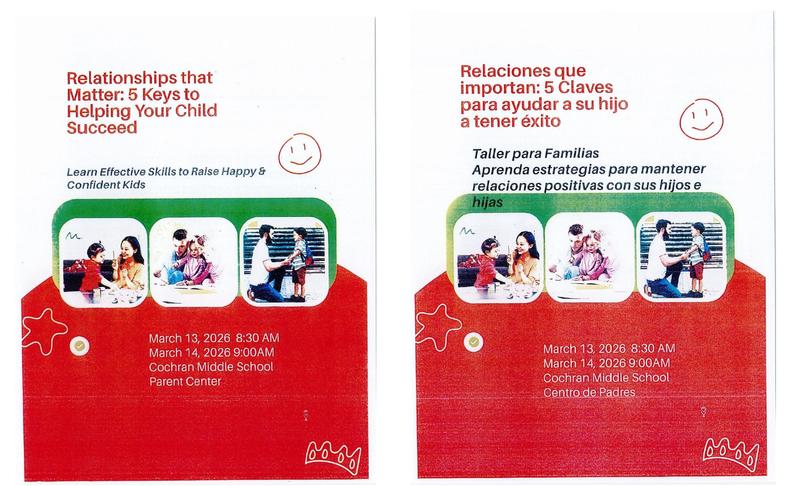 Parent Workshop / Taller Para Padres Featured Photo