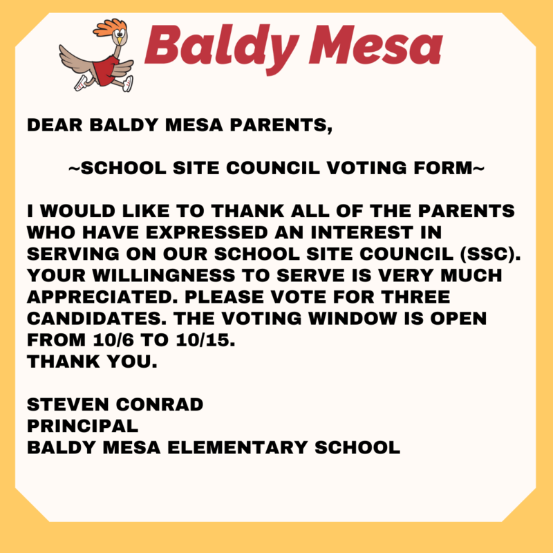 SELECT OUR NEXT SCHOOL SITE COUNCIL! Featured Photo