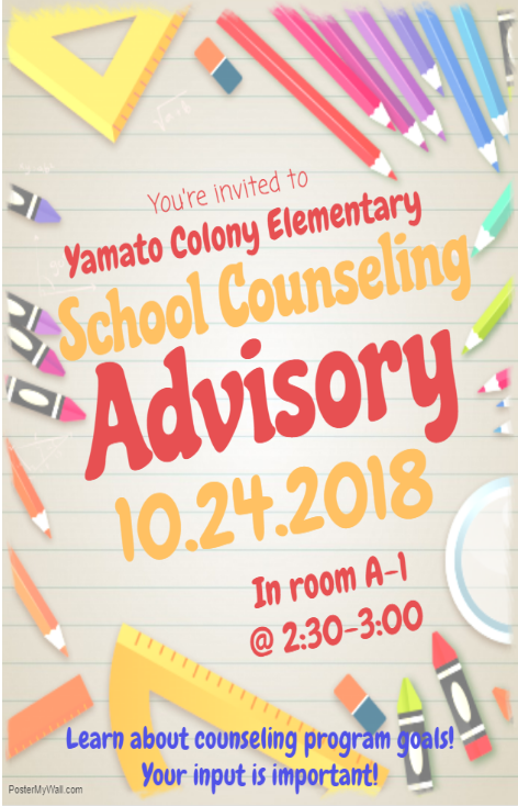 School Counseling Advisory Meeting