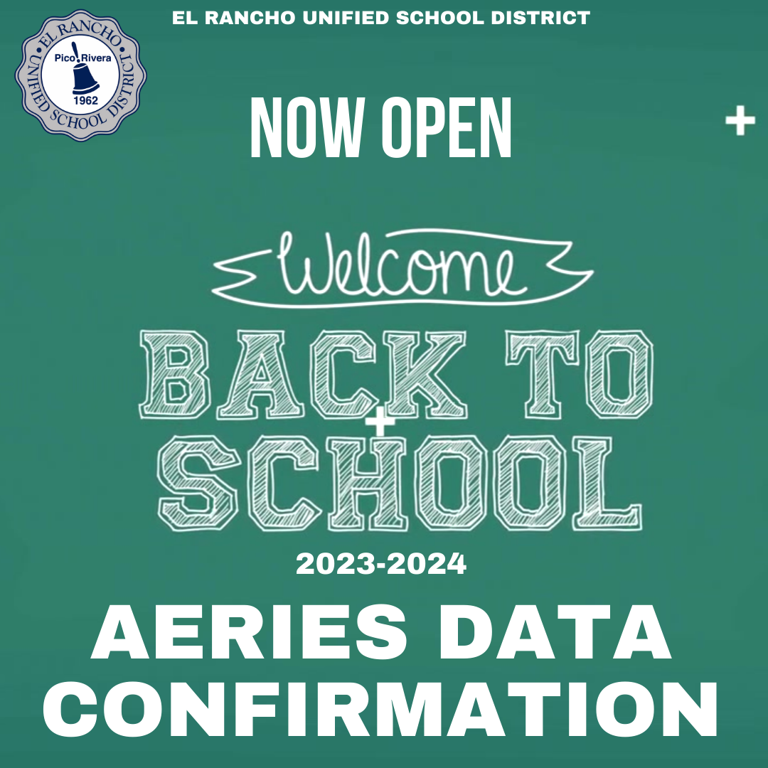 Data Confirmation Is Now Open Rivera Elementary School