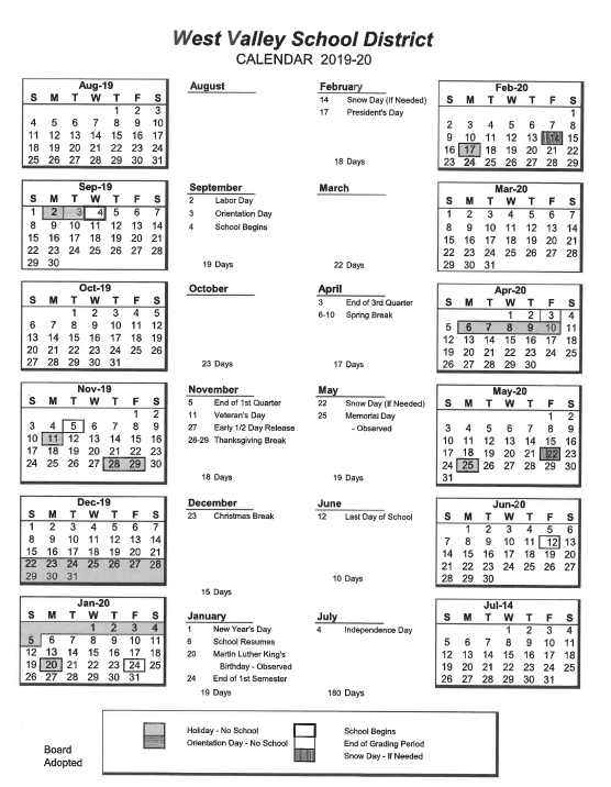 District 81 Calendar