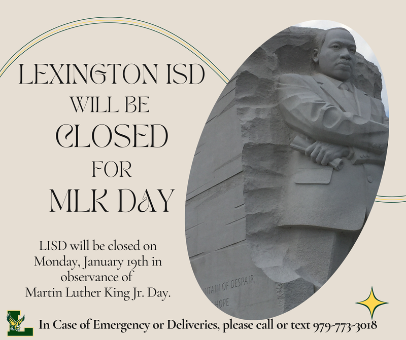 LISD Closed for MLK Day Flyer