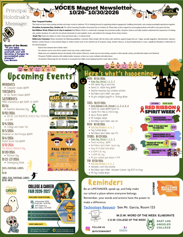newsletter Oct. 26