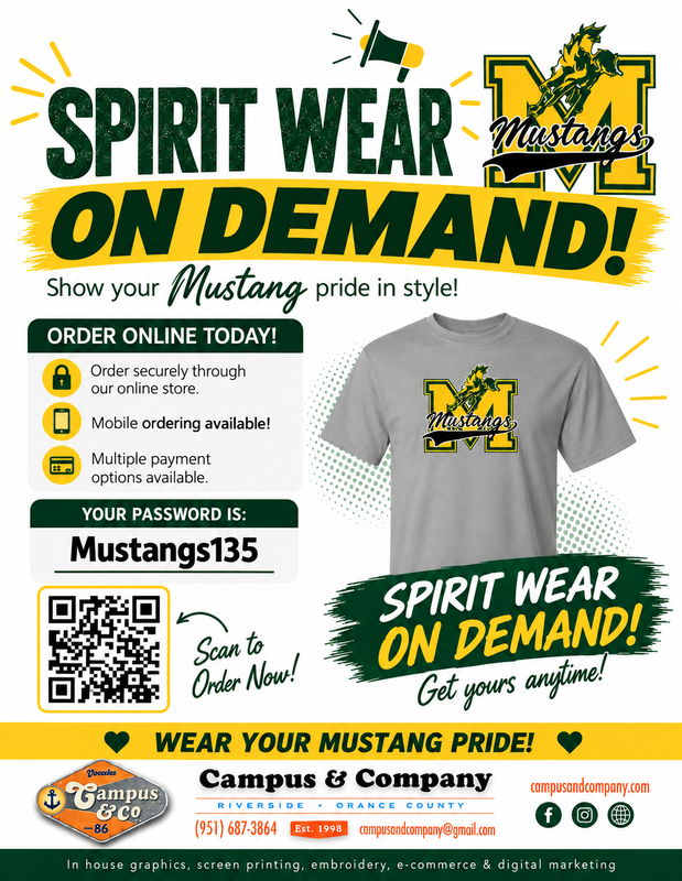 Get Your Spirit Wear on Demand!