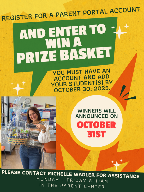 Joinn parent portal and enter for a chance to win a prize.