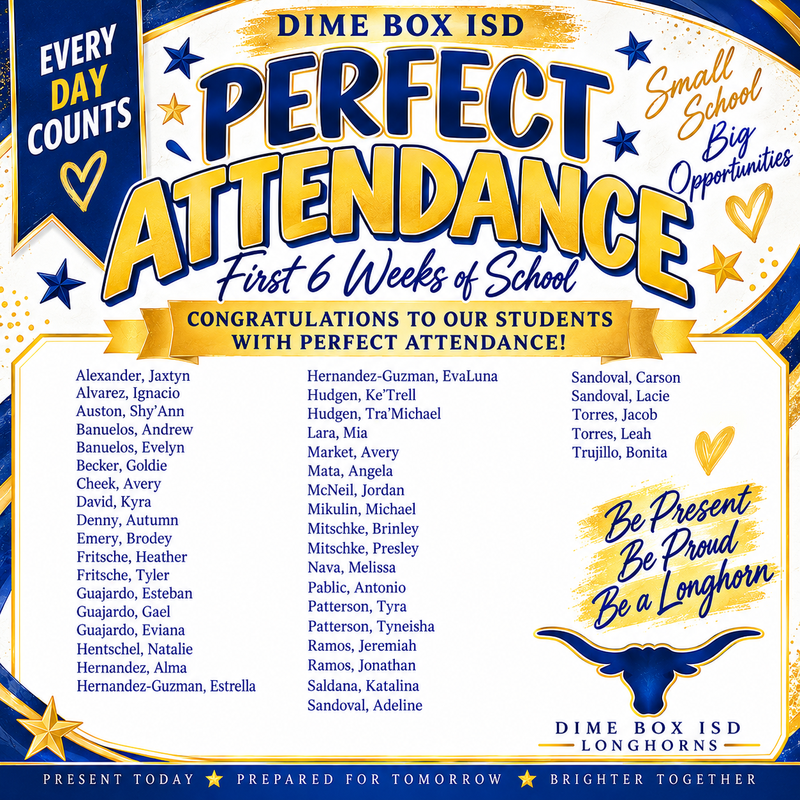 Perfect Attendance! Thumbnail Image