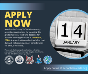 Apply Now graphic from district