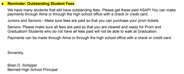 Student Fees Featured Photo