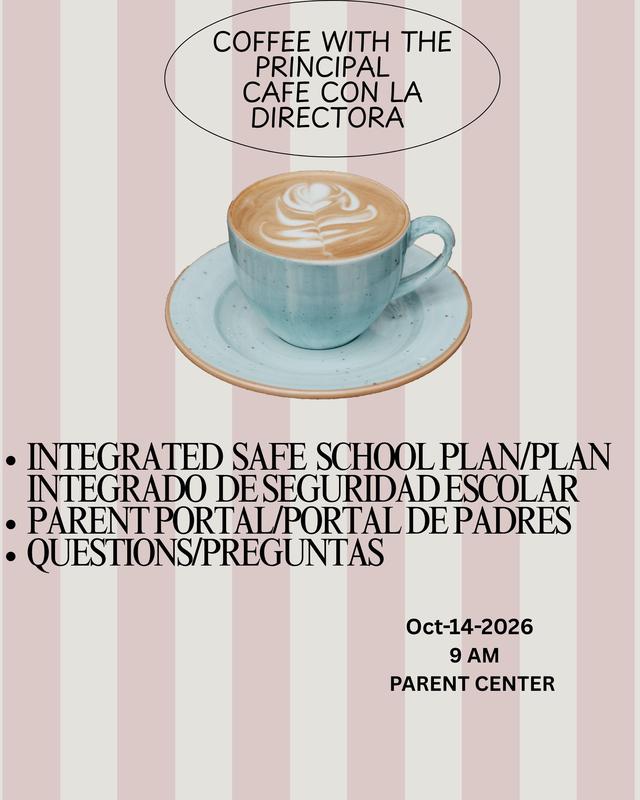 coffee with the principal 10/14/26