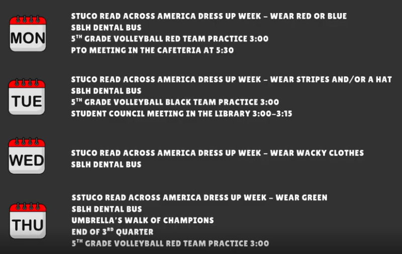 DressUp Days Read Across America