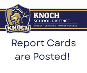 knight logo with report cards are posted