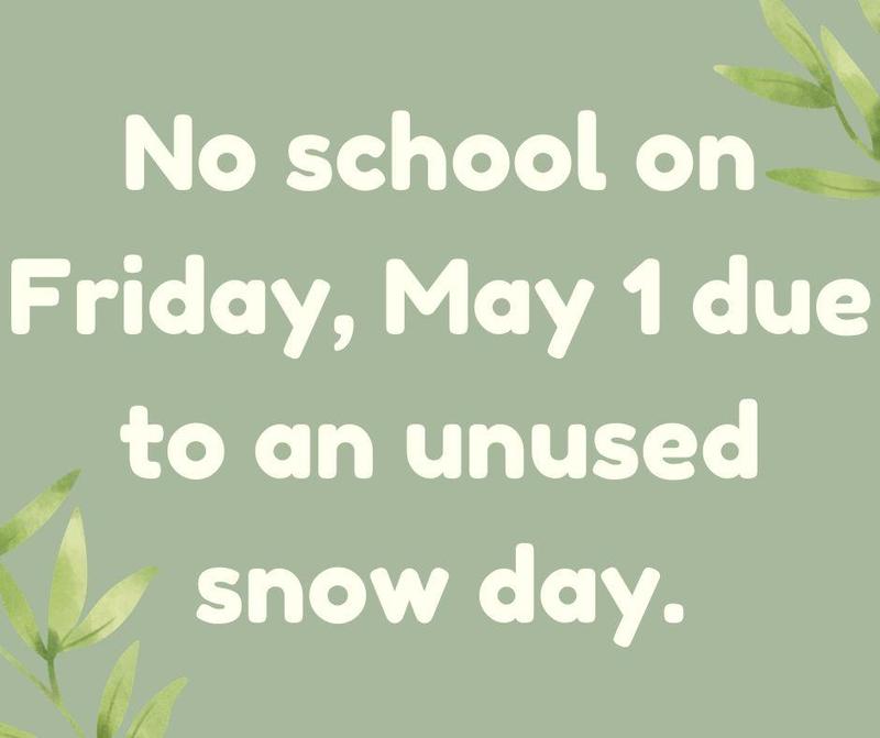 No School Friday May 1 Featured Photo