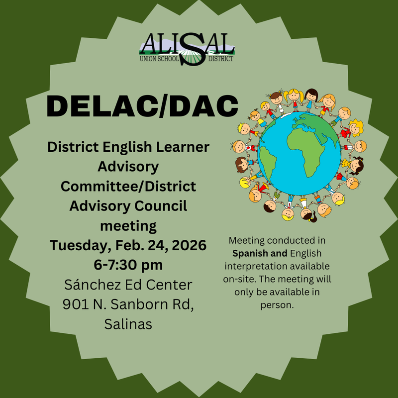 Graphic announcing DELCAC meeting on 2-24-2026