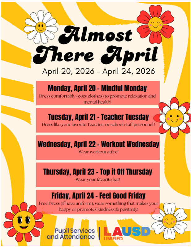 April Spirit Week