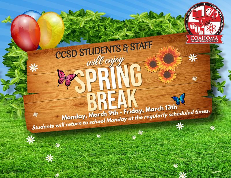 Spring Break; March 9th-13th, 2026