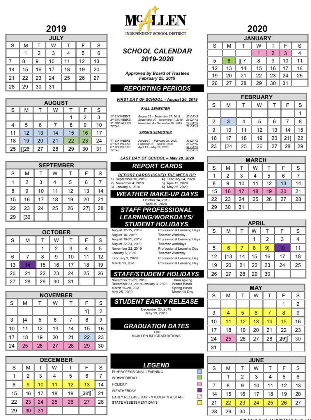 Mcallen Isd Calendar Printable Calendar 2023 Mcallen Isd Calendar Printable Calendar 2023